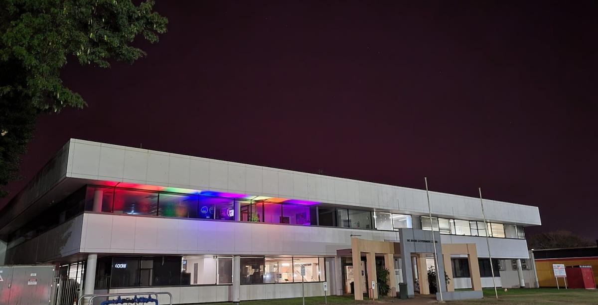 Light-Up Big Rivers Government Centre: National Police Remembrance Day